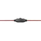 Snopy Fejhallgató - SN-4488 (mikrofon, 3.5mm jack, hangerőszabályzó, nagy-párnás, 2.1m kábel, fekete-piros)