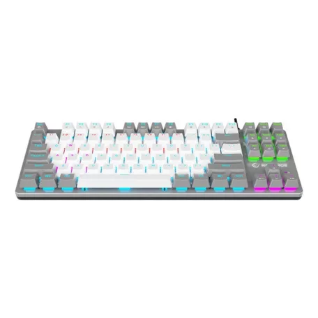 Rampage Billentyűzet - SNUG K14 Black US (Vezetékes, Mechanikus, Blue switch, angol, fekete, RGB LED)