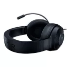 Razer Fejhallgató - Kraken X Lite (3.5mm Jack, mikrofon, hangerőszabályzó, 1,3m kábel, fekete)