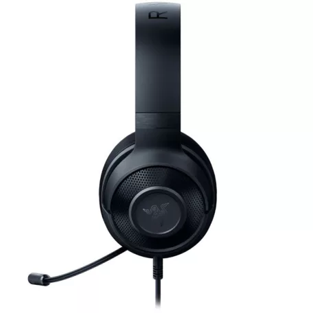 Razer Fejhallgató - Kraken X Lite (3.5mm Jack, mikrofon, hangerőszabályzó, 1,3m kábel, fekete)