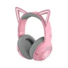 Razer Fejhallgató - Kraken Kitty V2 BT Quartz Ed. (Bluetooth, mikrofon, hangerőszabályzó, rózsaszín)