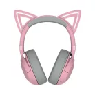 Razer Fejhallgató - Kraken Kitty V2 BT Quartz Ed. (Bluetooth, mikrofon, hangerőszabályzó, rózsaszín)