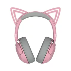  Razer Fejhallgató - Kraken Kitty V2 BT Quartz Ed. (Bluetooth, mikrofon, hangerőszabályzó, rózsaszín)