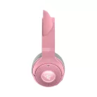 Razer Fejhallgató - Kraken Kitty V2 BT Quartz Ed. (Bluetooth, mikrofon, hangerőszabályzó, rózsaszín)