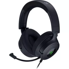   Razer Fejhallgató - Kraken V4 X (USB, mikrofon, hangerőszabályzó, 1,8m kábel, fekete)