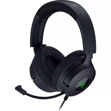 Razer Fejhallgató - Kraken V4 X (USB, mikrofon, hangerőszabályzó, 1,8m kábel, fekete)