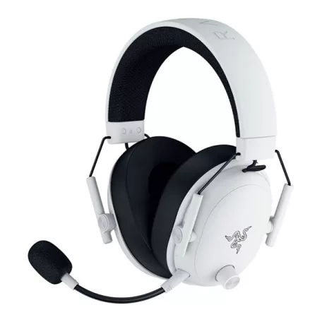 Razer Fejhallgató - Blackshark V3 White (Bluetooth, mikrofon, hangerőszabályzó, fehér)