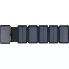   Sandberg Akkubank - Solar 6-Panel Powerbank 20000 (napelemes; kültéri; IPX4 cseppálló; LED lámpa; 2xUSB-A+USB-C)