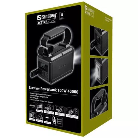 Sandberg Akkubank - Survivor Powerbank 100W 40000