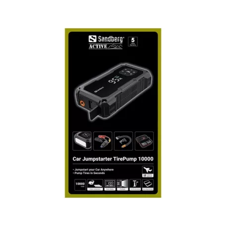 Sandberg Akkubank - Car Jumpstarter TirePump 10000