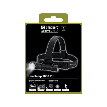 Sandberg Fejlámpa - Headlamp 1000 Pro
