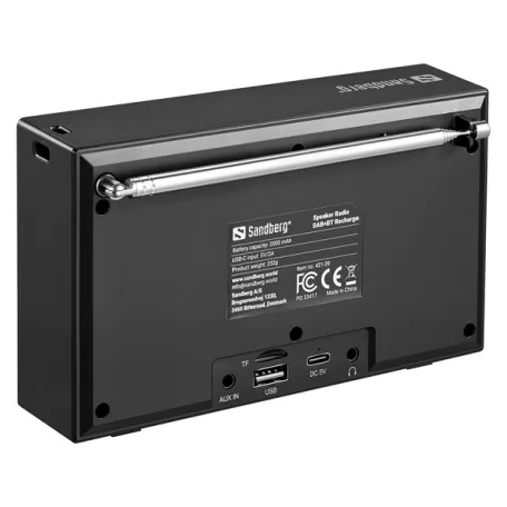 Sandberg Rádió - Speaker Radio DAB+BT Recharge
