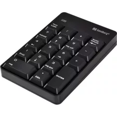   Sandberg Billentyűzet Vezeték Nélküli - Wireless Numeric Keypad 2 (numerikus billentyűzet; fekete)