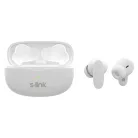 S-Link Fülhallgató Vezeték Nélküli - SL-TWS08 White (Bluetooth, ENC, Type-C, 4x HD mikrofon, 40 óra, fehér)