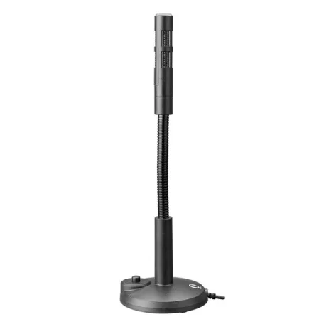 Snopy Mikrofon - SN-120M (3,5 Jack csatlakozó; 180cm kábel; állvány, fekete)
