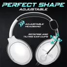 Spirit of Gamer Fejhallgató - PRO-H4 White (MultiPlatform, mikrofon, 3.5mm jack, hangerőszabályzó, fehér)