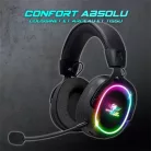 Spirit of Gamer Wireless Fejhallgató - MIC-XH1200 (MultiPlatform,7.1,mikrofon, hangerőszabályzó, nagy-párnás, fekete)