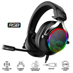   Spirit of Gamer Fejhallgató - MIC-XH600 (MultiPlatform, 7.1, mikrofon, hangerőszabályzó, nagy-párnás, fekete)