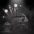 Spirit of Gamer szék - ARENA Dark Grey (állítható magasság; párnázott kartámasz; PU; max.120kg-ig, sötét-szürke)