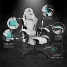 Spirit of Gamer szék - ARENA Light Grey (állítható magasság; párnázott kartámasz; PU; max.120kg-ig, világos-szürke)