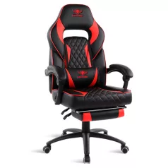   Spirit of Gamer szék - MUSTANG Red (állítható dőlés/magasság; kihajtható lábtartó; max.120kg-ig, piros)
