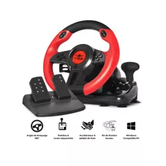   Spirit of Gamer Kormány - RACE WHEEL PRO 1 (kormány+pedálok, PC kompatibilis, fekete/piros)