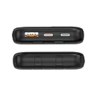 S-Link Powerbank - IP-G16L 10000mAh (3x Type-C, Lightning, 20W PD, led, fekete)