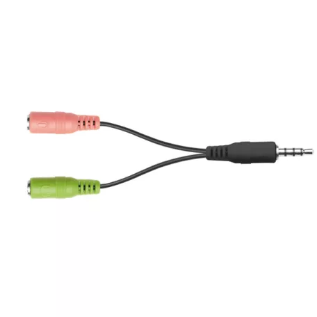 Trust Mikrofon - Primo Desk (2x3.5mm jack csatlakozó; 180cm kábel; + TRRS adapter; sötétszürke)