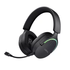   Trust Fejhallgató Vezeték nélküli - GXT491 Fayzo (Bluetooth; nagy-párnás; 3,5mm + USB-C; LED; mikrofon; fekete)