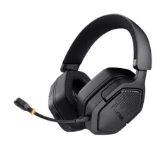   Trust Fejhallgató Vezeték nélküli - GXT493 Carus (Bluetooth + 2,4GHz; nagy-párnás; 3,5mm + USB-C; mikrofon; fekete)