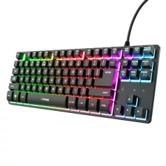   Trust Billentyűzet Gamer - GXT833 Thado TKL (LED háttérvilágítás; USB; fekete; magyar)