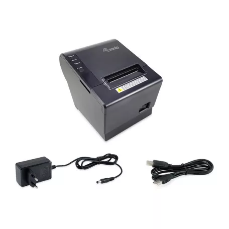 Equip Thermo blokknyomtató - 351001 (58mm, hőpapíros, auto-cutter, USB/Ethernet/pénztárfiók csatlakozó, fekete)