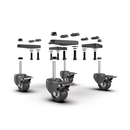 Trak Racer Szimulátor kiegészítő - Universal Caster Wheels with Brake & Mounting Brackets