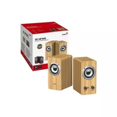 Genius Hangszóró 2.0 - SP-HF400 (10W, Wood, Fenyő)