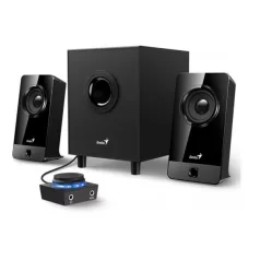   Genius Hangszóró 2.1 - SW-G2.1 300X (3.5mm Jack, RCA, Line-In, Mic, fekete)