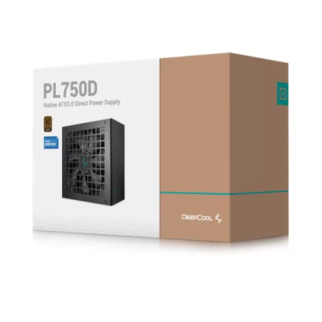 DeepCool Tápegység 750W - PL750-D (80 Plus Bronze, ATX3.1, Aktív PFC, 12cm )