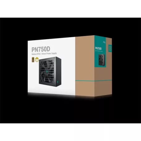 DeepCool Tápegység 750W - Gamerstorm PN750-D (80 Plus Gold, ATX3.1, PCI-E 5.1, Aktív PFC, 12cm)