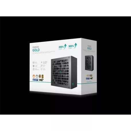DeepCool Tápegység 850W - Gamerstorm PQ850G (80 Plus Gold, Moduláris, ATX 3.1, PCI-E 5.1, Aktív PFC, 12cm )