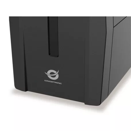 Conceptronic Szünetmentes  1000VA - ZEUS07E (4x IEC C13, line-interaktív, RJ45 vonalvédelem, HID USB, fekete)
