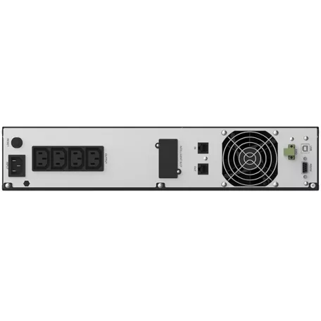 NJOY Szünetmentes 2200VA - Argus 2200 (4 IEC C13, line-interaktív, RJ45, RS232, USB, szoftver, LCD kijelző, 2U rack)