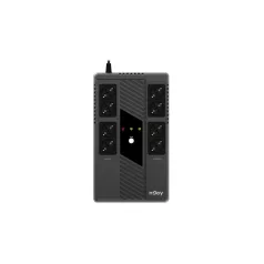   NJOY Szünetmentes 600VA - Token 600 (8 Schuko, line-interaktív, HID USB, túlfeszültség védett, fekete)