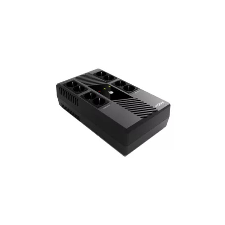NJOY Szünetmentes 600VA - Token 600 (8 Schuko, line-interaktív, HID USB, túlfeszültség védett, fekete)