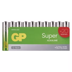 GP Super Alkáli elem LR03 (AAA) 20db