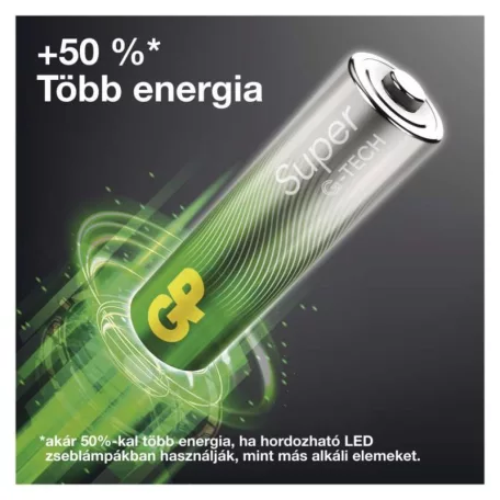 GP Super Alkáli elem AAA 4db