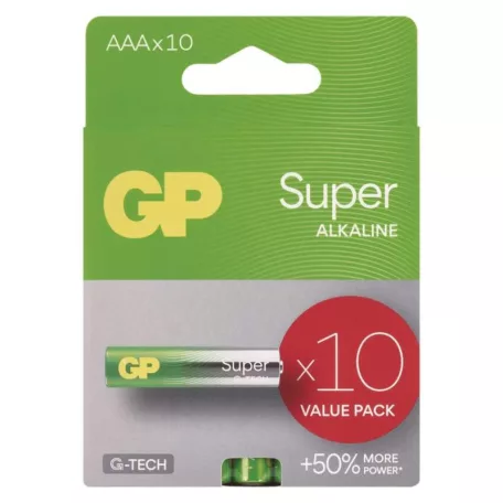 GP Super Alkáli elem AAA 10db