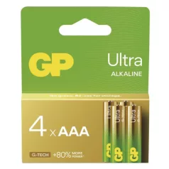 GP Ultra Alkáli elem AAA 4db