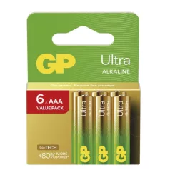 GP Ultra Alkáli elem AAA 6 db