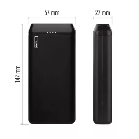 EMOS Powerbank ALPHA2 20, 20 000 mAh, 10 W, fekete