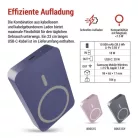 EMOS Powerbank WI 1046, 10 000 mAh, 20 W+Wireless, kék