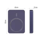 EMOS Powerbank WI 522, 5 000 mAh, 20 W+Wireless, kék